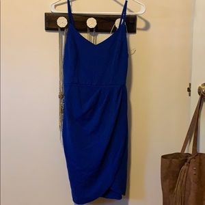 Royal blue cocktail dress